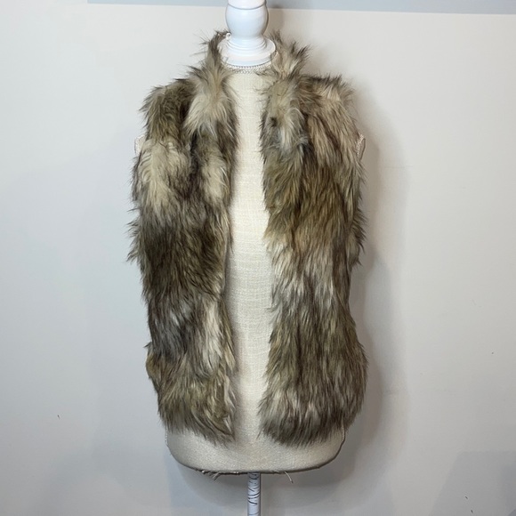 #4 Ci Sono Faux Fur Vest Size Small - Picture 3 of 12